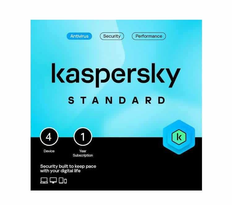 كاسبرسكي ستاندرد (4 مستحدمين، 1 سنة) Kaspersky Standard